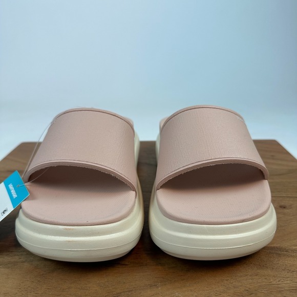 New NWOB Womens Reef Cushion Bondi Bay Pink Comfort Slides Sandals Size 9 M - Picture 2 of 7